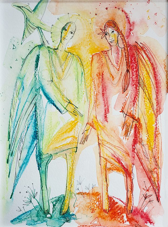 Frühlingsgefühle, Zeichnung